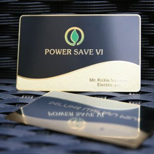 Metal Business Card with Gold Plating