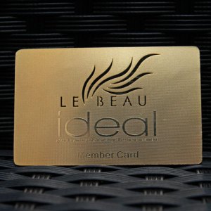 Gold Plated Metal Membership Card