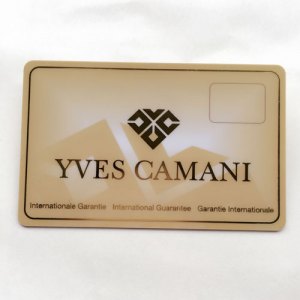 Plastic Guarantee Card